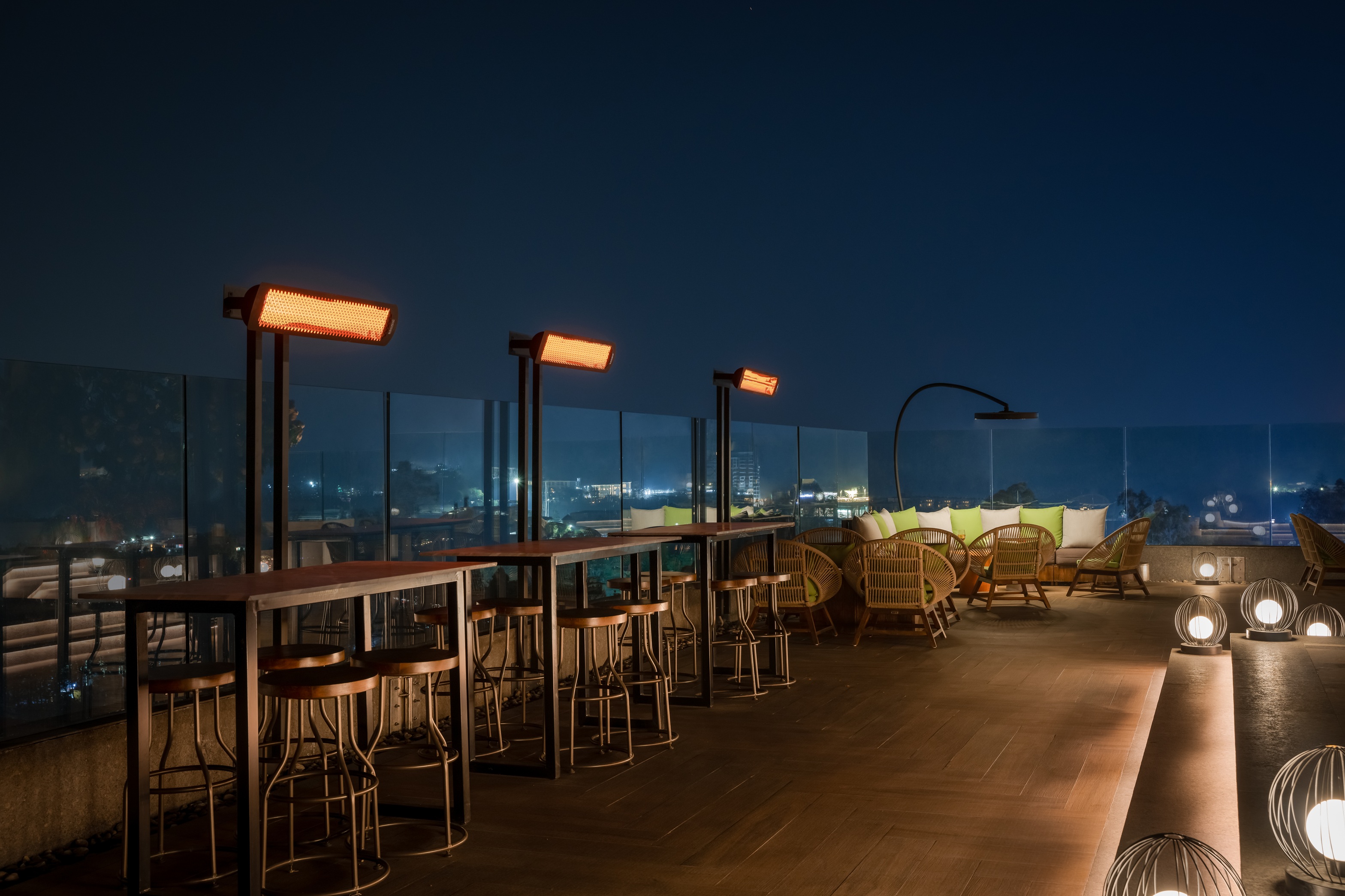 Hyatt Dehradun — commercial terrace installation
